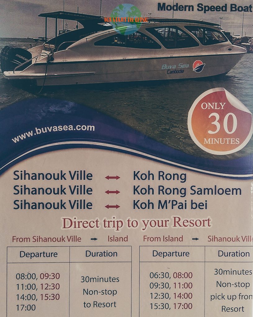 horarios de ferrys para Koh Rong
