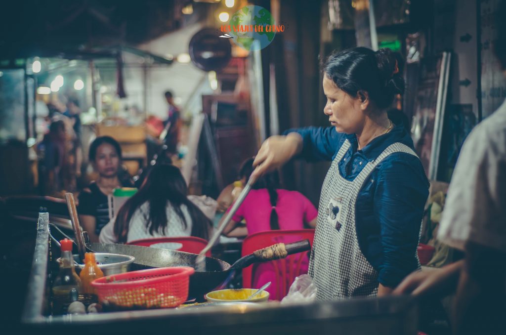 Comida callejera en Camboya
