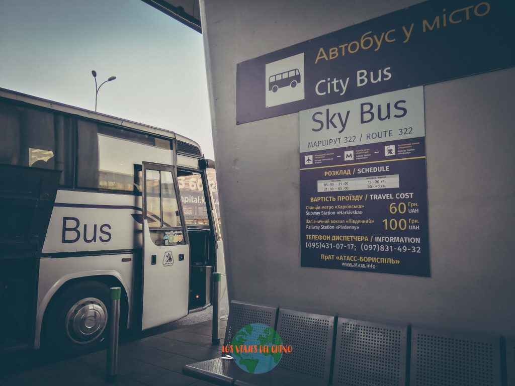 ir desde el el aeropuerto al centro de Kiev